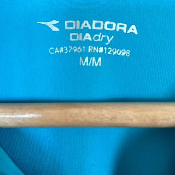 Diadora DIAdry Turquoise Full-Zip Athletic Jacket – Size M - NWT - Picture 3 of 9